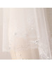 Ivory 2T Beaded Pearl Elbow Wedding Veil Ivory 2T Beaded Pearl Elbow Wedding Veil